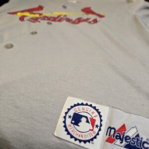 1990's St. Louis Cardinals Majestic Cotton Jersey, Large, MLB